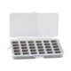 thumbnail image 1 of Caja de bobinas de 30 rejillas, caja de bobinas para el hogar con orificio para colgar, organizador de bobinas para Gris, 1 of 9