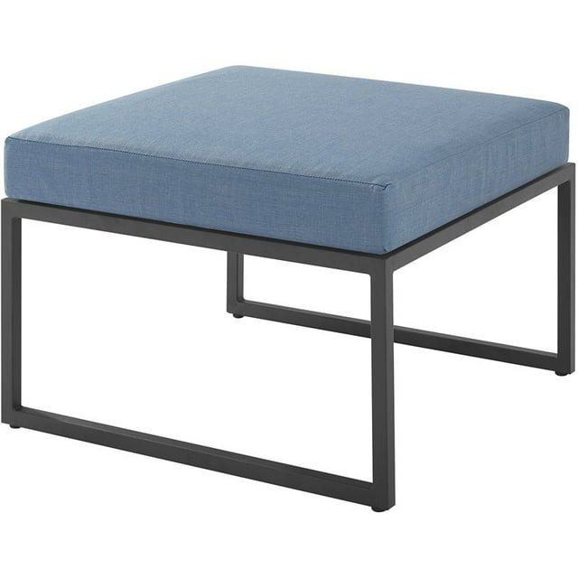 Poussette de Patio Moderne et Moderne Trinidad avec Coussin en Bleu