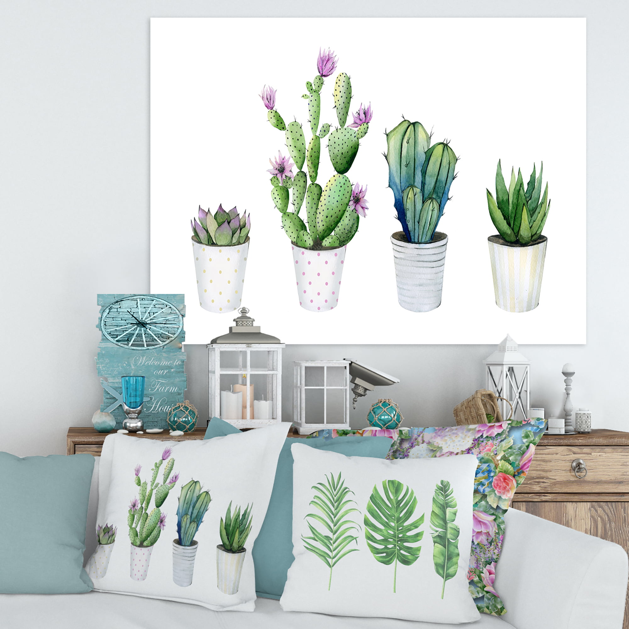 Home Plant Monstera Cactus Aloe Vera Coloring Set Kids Adult