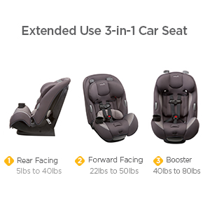 Safety 1ˢᵗ Continuum All-in-One Car Seat, Wind Chimes - image 4 of 25