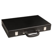 Silverman & Co. 16-inch Premium Backgammon Set - Medium - Black/Scarlet Red