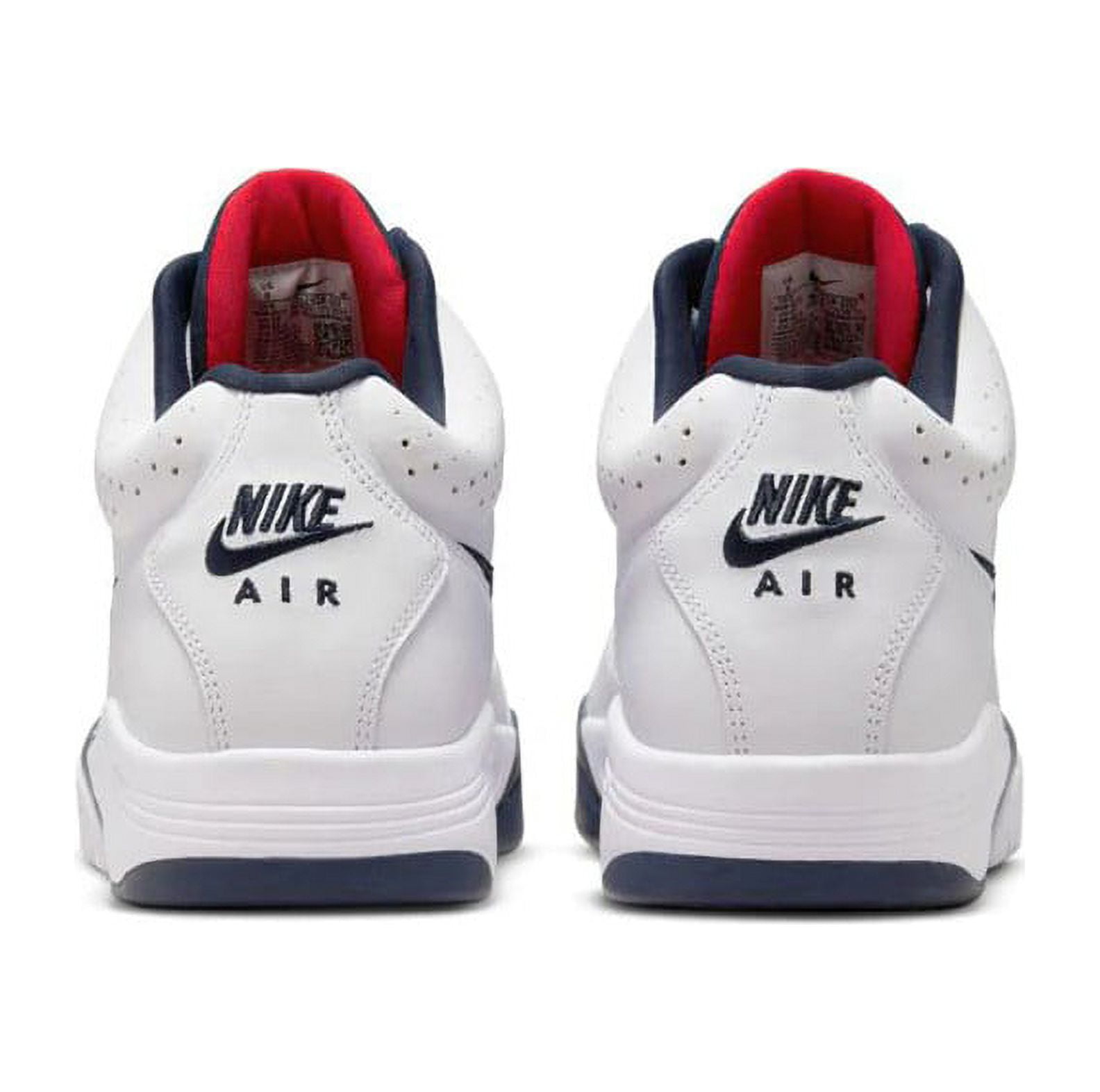 Nike Men's Air Flight Lite II Mid Shoes, White/Red-Navy Nike Men's Air Flight Lite II Mid Shoes, White/Red-Navy