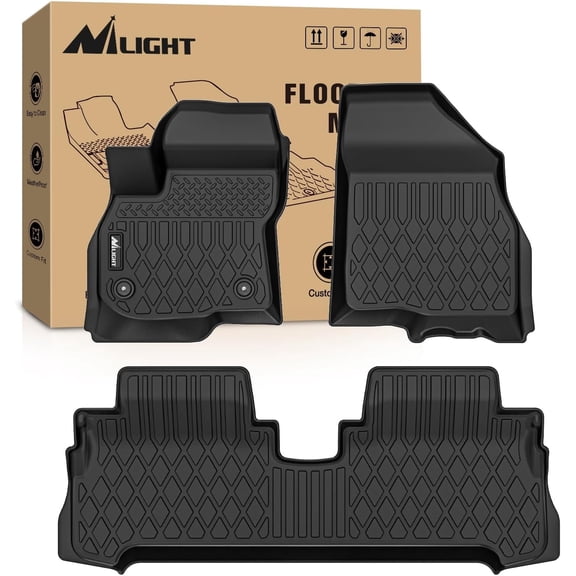 Nilight TPE Floor Mats for Chevy Bolt EV 2017 2018 2019 2020 2021 2022 2023, All Weather Custom Fit Heavy Duty Floor Liners
