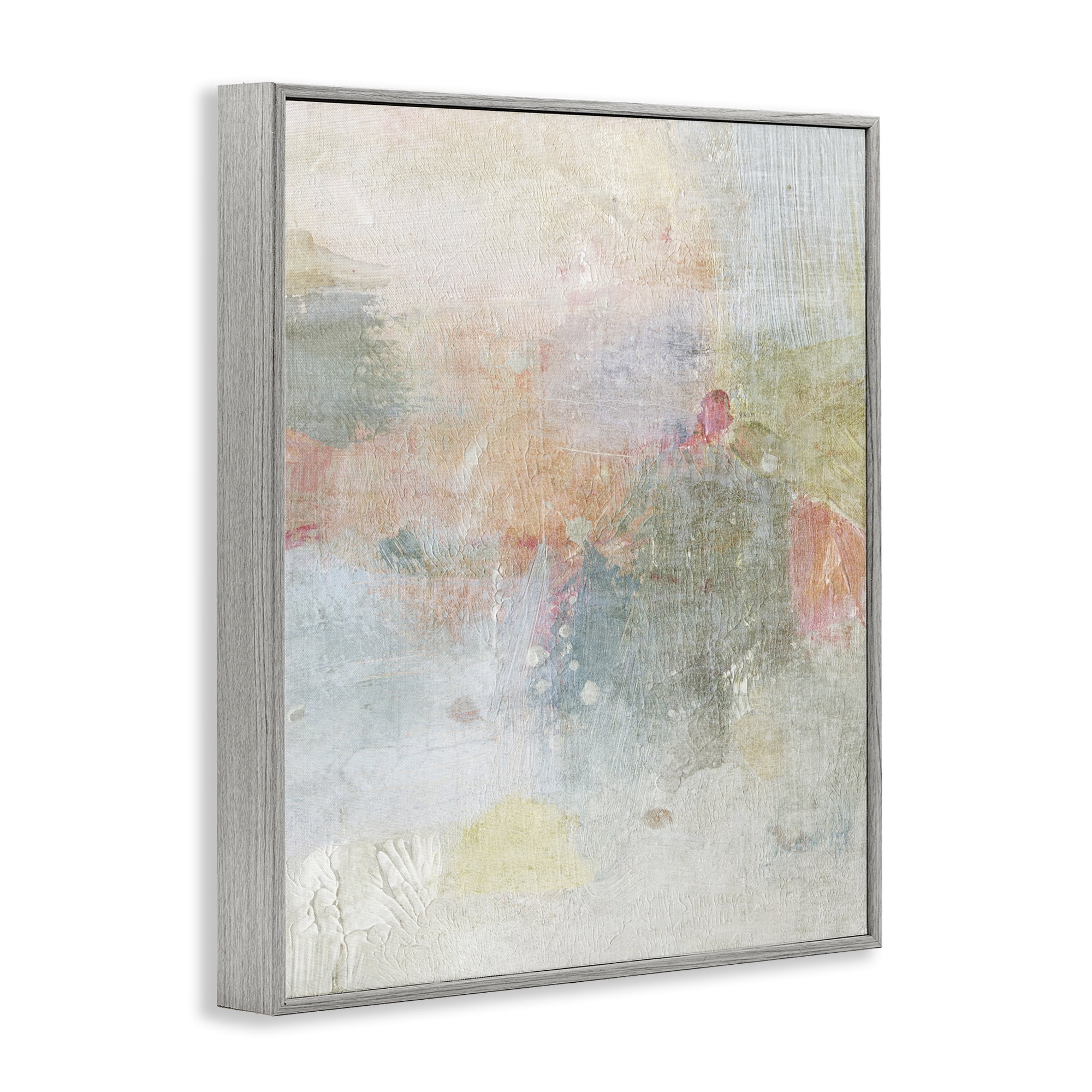 Stupell Industries Subtle Transitioning Abstract Abstract Painting Gray Framed Art Print Wall Art, 11 x 14