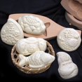 thumbnail image 2 of Moldes para pasteles de luna, 7 formas de patrones diferentes, moldes hechos a mano, material de madera, 6, 2 of 5