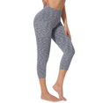 thumbnail image 3 of Leggings de yoga elásticos de moda para mujer Fitness Running Gym Pantalones recortados Pocket Active Pants Pompotops ulkah943695, 3 of 7