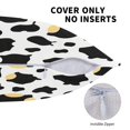 thumbnail image 5 of Multi-Size Linen Sofa Pillow Cover Invisible Zipper Open And Close Strong Use For Sofa Chair Garden Sofa Car Simple Cow Print Pattern1_2 16"X16", 5 of 8