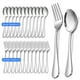 thumbnail image 1 of Juego de Cubiertos de 24 Cucharas y Tenedores, Tenedores y Cucharas de Acero Inoxidable, Juego de Cubiertos con Acabado de Espejo, Apto para Lavavajillas, 1 of 7