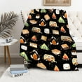 thumbnail image 5 of Yibo Cute Mores Blanket Ultra Soft Marshmallow Blanket Plush Warm Cozy Roasted Marshmallows Blanket for Couch/Sofa/Travel/Camping Camping Blanket Camper Gifts Home Decor, 5 of 7