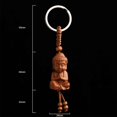 thumbnail image 2 of KAIYANG piezas de llavero de Buda, pequeños colgantes, figura de Buda, amuleto de la suerte, decoración de Buda tallada en 3D, 2 of 5