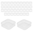 thumbnail image 1 of 40 Pack Pack Clear Plastic Beads Storage Containers Box with Hinged Lid for Small Items, Diamond, Be, 1 of 5