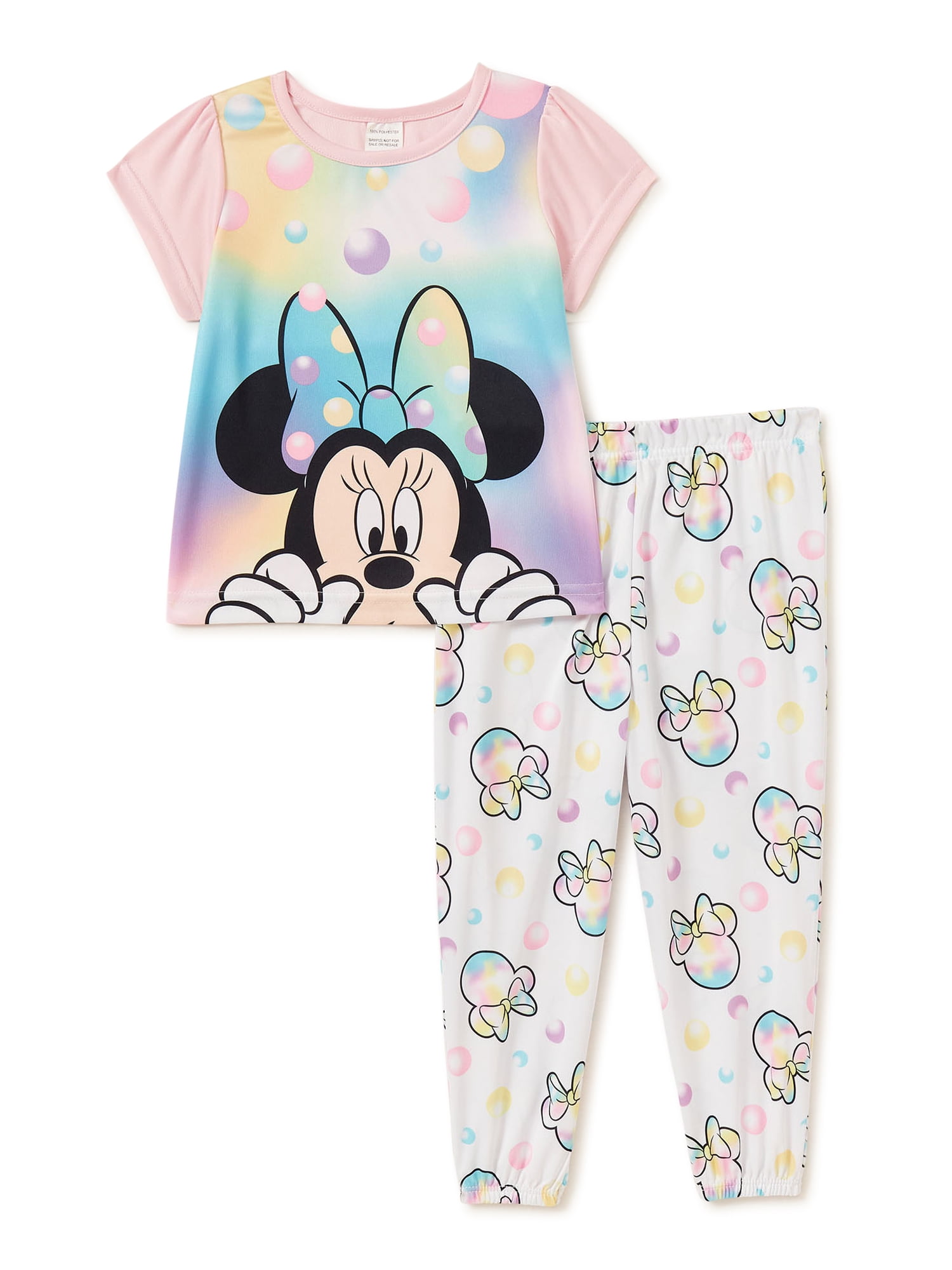 Size 4T Pink Toddler Girls' 2 piece Minnie Mouse Pajama Set