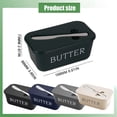 thumbnail image 3 of SomWiBe 6.61 in Black Plastic Butter Dish with Lid and Spreader - Airtight Butter Keeper Container for Fridge Table Setup, 3 of 9