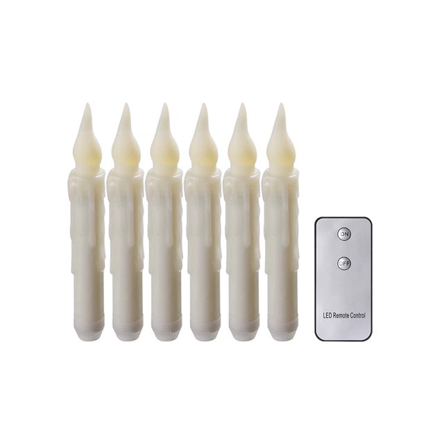 Luces Lámpara Accesorios de iluminación de velas LED con cono de control remoto para suministros de fiesta de cumpleaños Tmvgtek Para estrenar