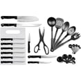 thumbnail image 3 of 29-Piece Stainless Steel Kitchen Knives or Knife Set with Block & Kitchen Utensils, 3 of 10