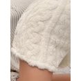 thumbnail image 4 of Cozy Plush Hooded Romper Pajamas for Women Polyester Blend Zip-Up Machine Washable, 4 of 5