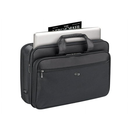 UPC: 0030918230046 | Solo Classic Smart Strap Briefcase 16 17 1/2 x 5 1/2 x 12 Black