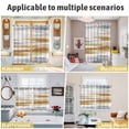 thumbnail image 6 of Brown Gray White Kitchen Curtains Short 54 Inch Length, Vintage Rustic Abstract Mottled Art Grommet Top Bedroom Living Room Curtains, Light Filtering Cafe Curtain Drapes 2 Panels Set 84''x54'', 6 of 9