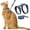 Gray, variant on Anti-Escape Cat Harness and Leash Set, Adjustable H-Style Kitty Walking Harness with Quick Release Buckles, Soft Breathable Pet Lead for Small Cats, Kittens and Puppies