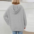 thumbnail image 4 of XQYLOS Girls Lightweight Ribbed Knit Sweatshirt Long Sleeve Pullover with Pocket Fall Fashion Clothes Soft Comfortable Casual Kids Tops, 4 of 7