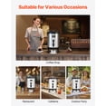 thumbnail image 3 of VEVOR Insulated Beverage Dispenser, 1.5 Gal/6L Stainless Steel Thermal Drink Server with Spigot & Temp Display, Suitable for Hot and Cold Drinks, for Tea Coffee Water in Cafes & Restaurants, Silver, 3 of 9