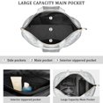 thumbnail image 3 of 22 Inch Oversized Travel Bag Lightweight Canvas Weekender Duffel with Multi Pockets, Colorful Pop Pattern, 3 of 5