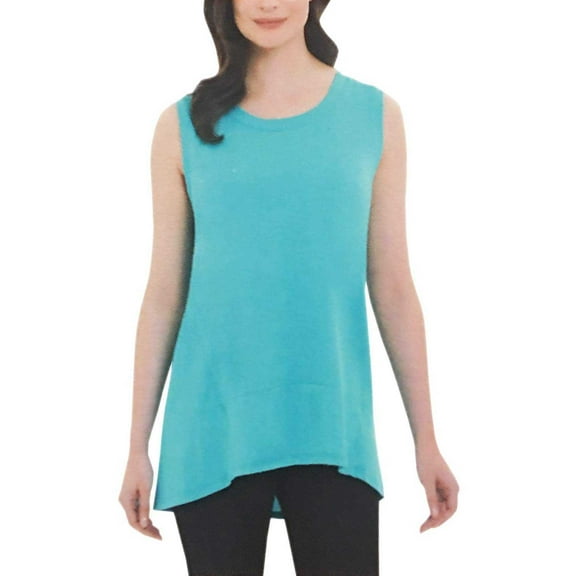 Adrienne Vittadini  Women’s Sleeveless Fashion Top (Aquatic, M)