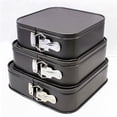 thumbnail image 3 of 8/9/10 Inch Square Cake Mold Non Stick Pan Tray Slipknot Removable Base Home Cake Mold Baking Pan Tray DIY Tools, 3 of 7
