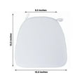thumbnail image 3 of Efavormart 5 PCS | WHITE Chiavari Chair Cushion Chair Pad with Attachment Straps Party Event Decoration - 2" Thick, 3 of 10