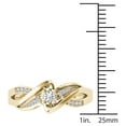 thumbnail image 4 of 1/6Ct TDW Diamond 10K Yellow Gold Bypass Engagement Ring, 4 of 4