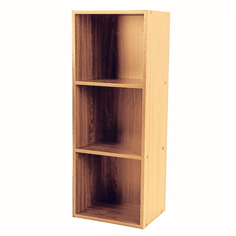 4 Tiers Bookshelf Wooden Bookcase Stand Cube Shelving Display