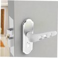 thumbnail image 5 of 2 piezas (blanco) protectores de manija de puerta cubierta de manija de puerta de silicona suave perilla de manija de puerta de seguridad accesorios para el hogar funda protectora de manija de puerta, puerta antirrobo, anticolisión ER, 5 of 5