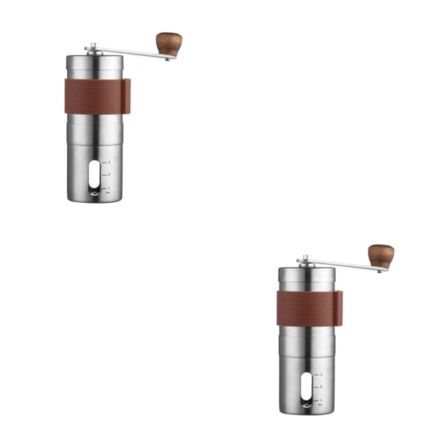 Cateissary Molinillo de café manual de amplia aplicación para una molienda consistente Molinillo de granos manual Molinillos manuales tipo 1 Tipo 1 2Conjunto