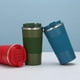 thumbnail image 5 of Taza de café de acero inoxidable, taza térmica de silicona para oficina, para negocios, antiescaldaduras, para coche, taza de agua para coche, 5 of 6