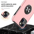 thumbnail image 3 of JTCASES for iPhone 12 Mini Case, Car Mount Bracket 2-layer Hybird Shockproof PC TPU Anti-fall Slim Fit Lightweight Magnetic Cover for iPhone 12 Mini（5.4" 2020) - Rosegold, 3 of 7