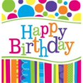 thumbnail image 1 of Creative Converting 725412 Bright And Bold Happy Birthday Plastic Tablecover 54 X 108 In - Case of 6, 1 of 2