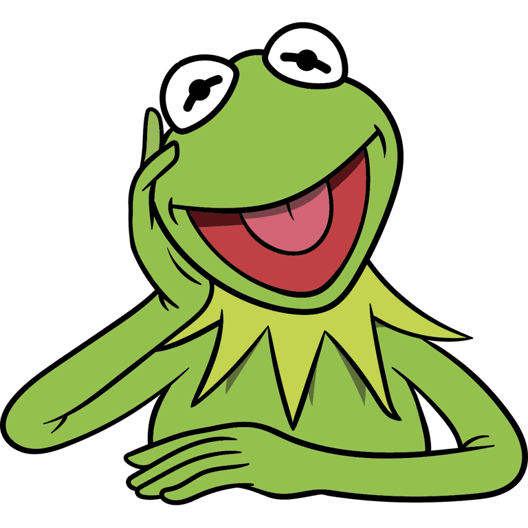 Kermit The Frog Vinyl Decal Kids Bedroom Nursery Art Green Frog