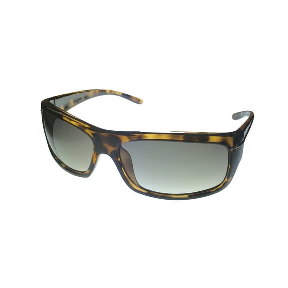 Perry Ellis Mens Sunglass Demi Crystal Plastic Wrap, Brown Gradient Lens PE15 2
