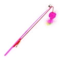 thumbnail image 5 of iOPQO Cat Teasers Fishing rod Kitten Cat Teaser Interactive Toy Rod with Bell and Feather Multicolour, 5 of 6