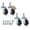 1.5 Inch - Black PU, variant on M10-1.5 Threaded Stem Caster Wheels 3 Inch, Heavy Duty Swivel Casters with Brake, Metric M10 x 25mm Quiet Polyurethane Replacement Wheels for Cart, Workbench, Shelving