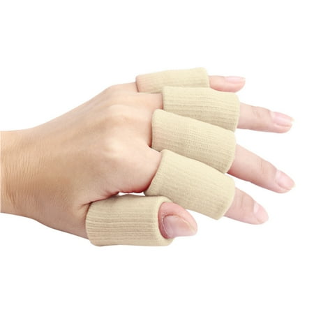 

Weerihhol 10pcs Stretch Basketball Finger Guard Support Sleeves Protector Skin Picking in Kids Disposal Gloves Latex Industrial Disposable Gloves Extra Large Nail Biting Covers Skin Picking Disorder