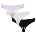 thumbnail image 2 of Ashirexll Underwear for Women, Ladies Underwear Panties, 3 Piece Seamless Breathable Low Waist Thong Panties, 2 of 3