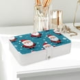 thumbnail image 6 of Santa Claus PU Leather Jewelry Display Organizer Box with Removable Compartment, Portable Jewelry Organizer, 6 of 6