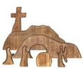 thumbnail image 5 of KOYPTL Empty Tomb Easter Scene and Cross Decoration 7pc,Wood Easter Resurrection Scene Cross Jesus Tomb for Tray,Jesus Nativity Scene Decor for Religious Home Office Table Shelf Decor Christian Gifts, 5 of 8