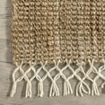 thumbnail image 5 of nuLOOM Raleigh Jute Tasseled Natural 2' 6" x 8' Farmhouse Runner Rug, 5 of 9