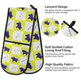 thumbnail image 4 of Dailycode Double Sided Oven Mitt with Loop Heat Resistant Kitchen Long Potholders 7" x 35" Strong Bull and Horn, 4 of 6