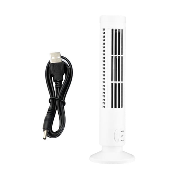 Ventilador de torre eléctrico Oficina en casa Escritorio Portátil USB Vertical Mini ventilador de refrigeración por aire AweSitey HA6074-01B