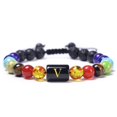 thumbnail image 4 of YYKihy Fashion Creative Seven-color Rainbow Seven Chakra Bracelet Adjustable Bracelet Yoga Bracelet, 4 of 8