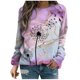thumbnail image 1 of Sudadera de cuello redondo transpirable cómoda de manga larga con estampado de moda para mujer Fridja  fjkfkj7526, 1 of 5