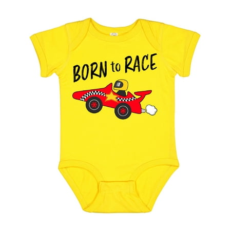 

Inktastic Born to Race- Red Race Car Gift Baby Boy or Baby Girl Bodysuit